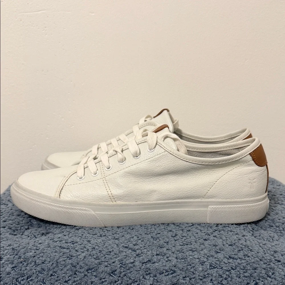 Frye Men's White Leather Sneakers